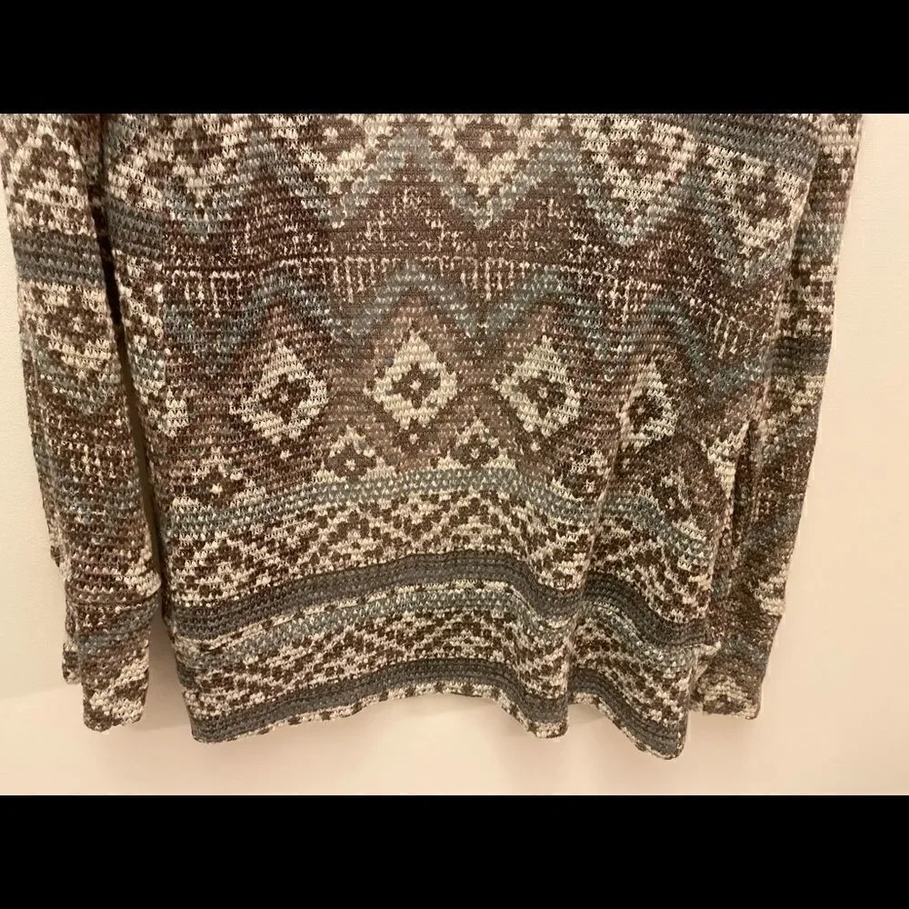 🌺Eyeshadow open front multicolor cardigan🎀 Size :Large